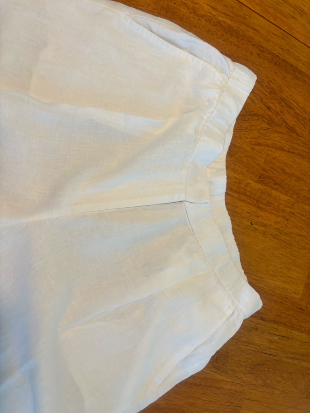 NEW Eileen Fisher Wide-Leg Linen Blend Pants in White - Picture 4 of 8